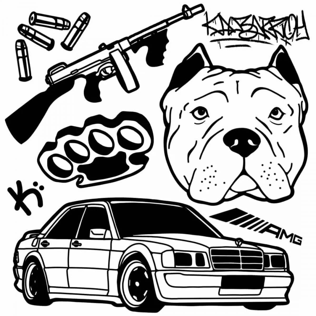 Sparkly coloring book for boys