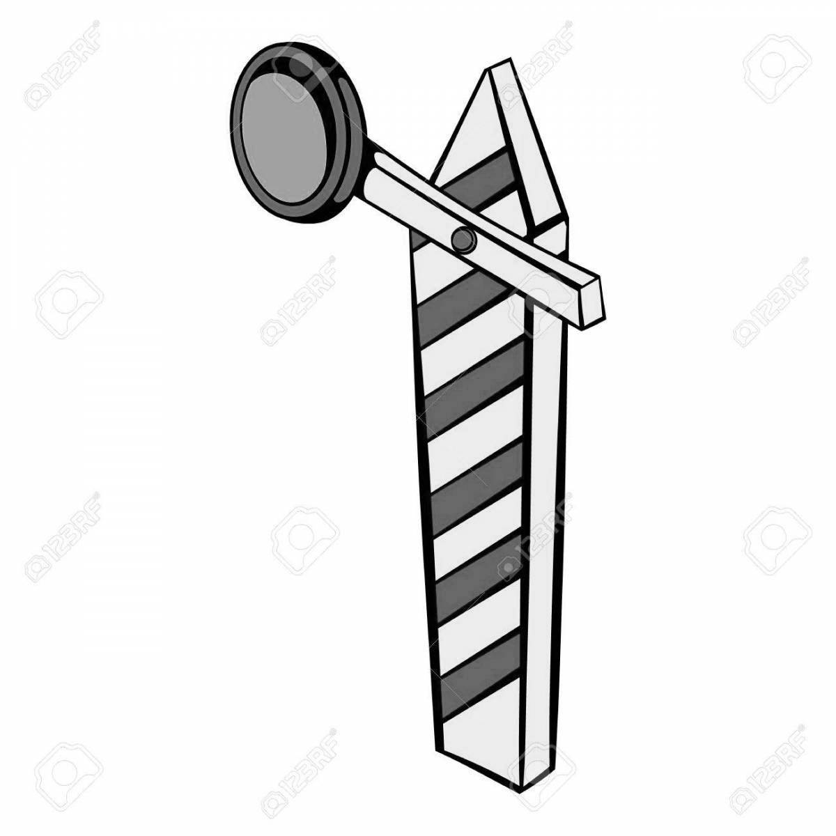 Animated semaphore coloring page