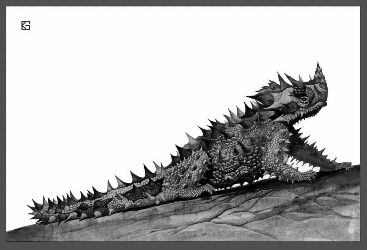 Раскраска великолепный молох