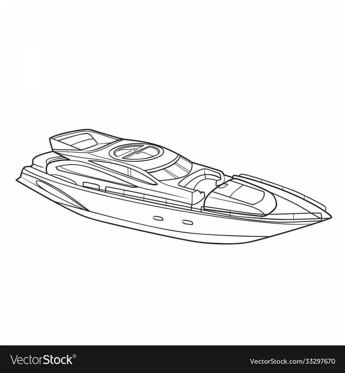 Flawless Jet Ski coloring page