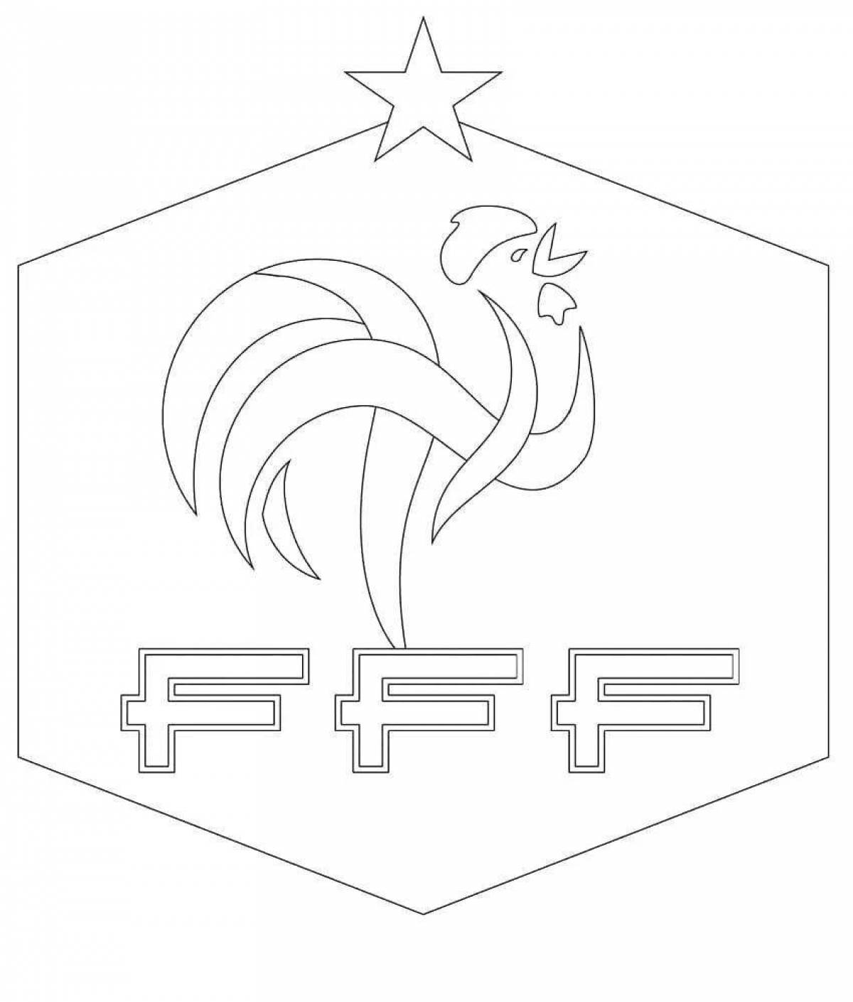Animated emblem coloring page