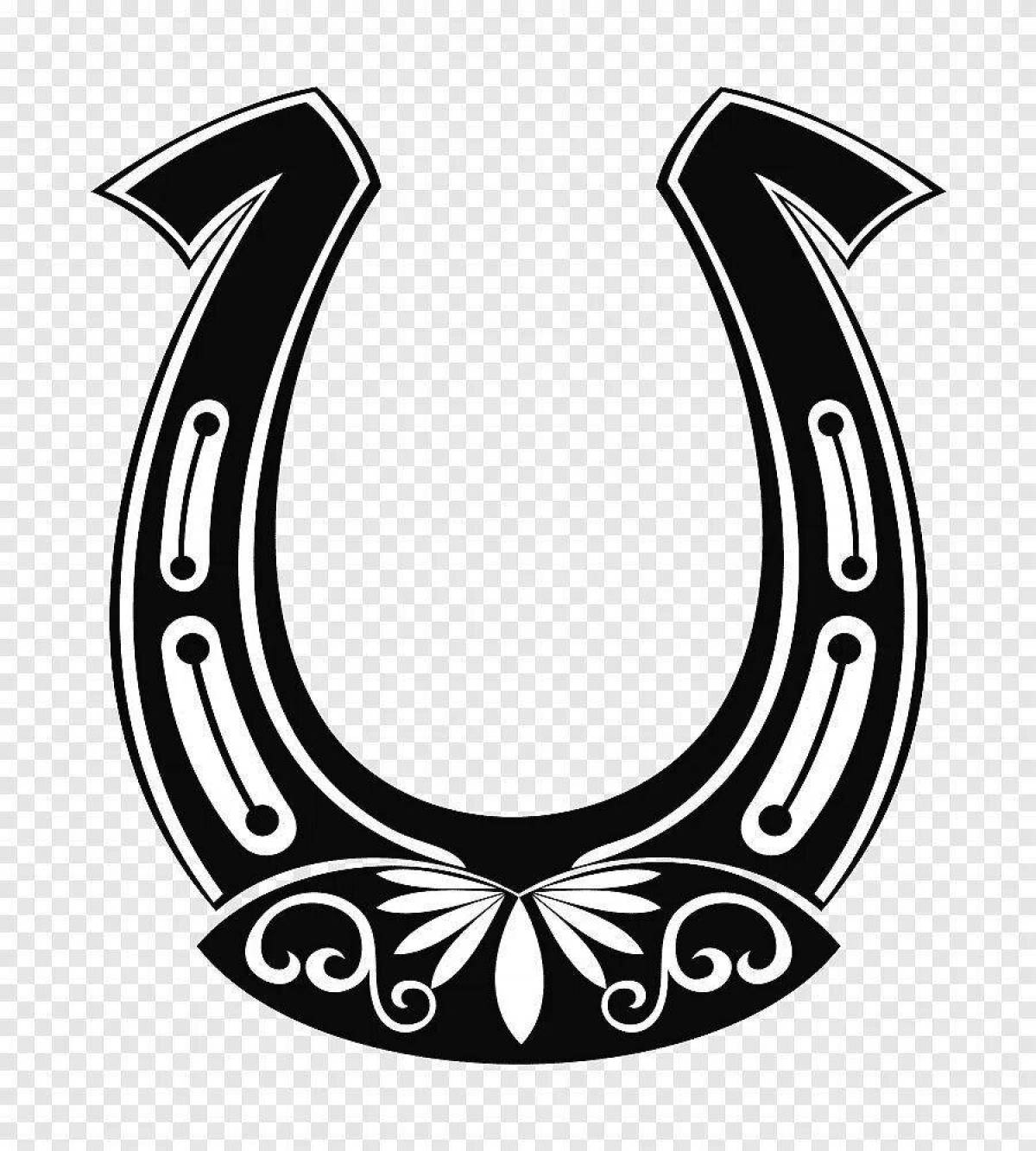 Подкова Рисунок Трафарет - 69 фото