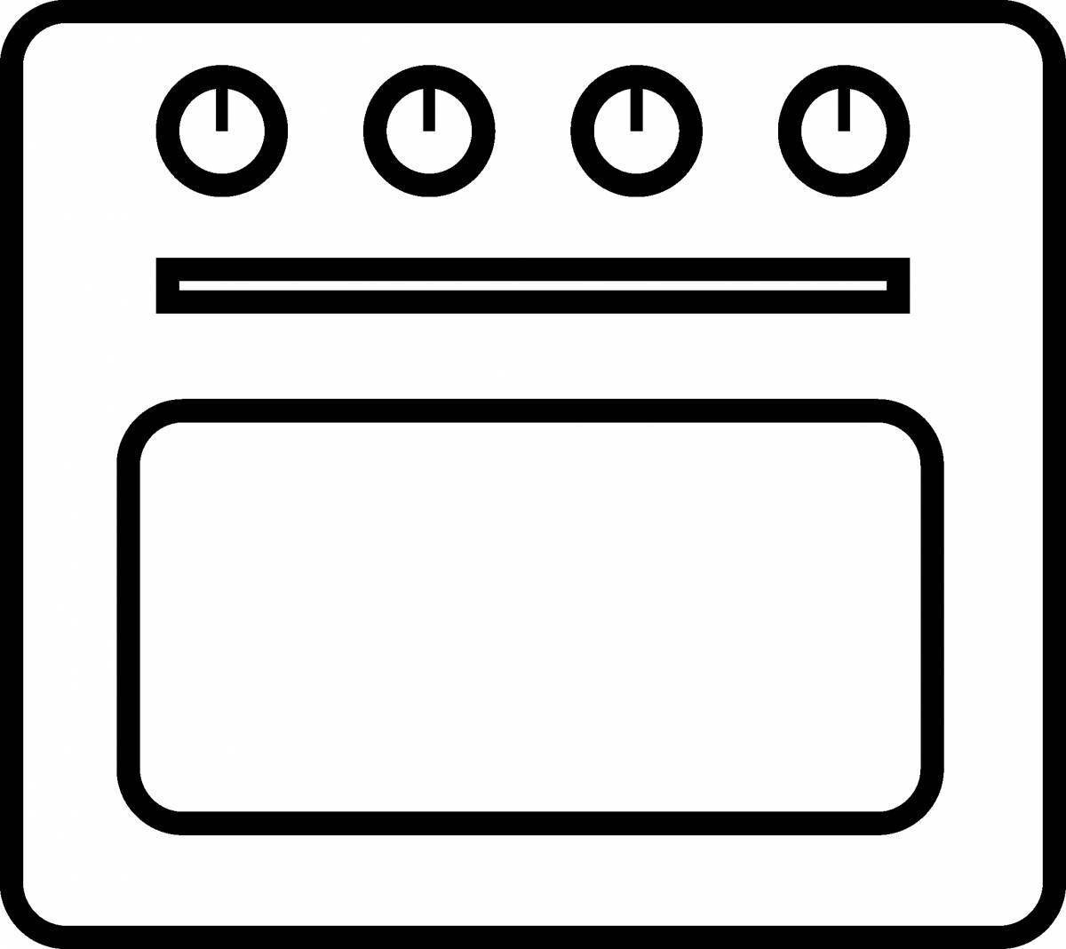 Духовка нарисованная