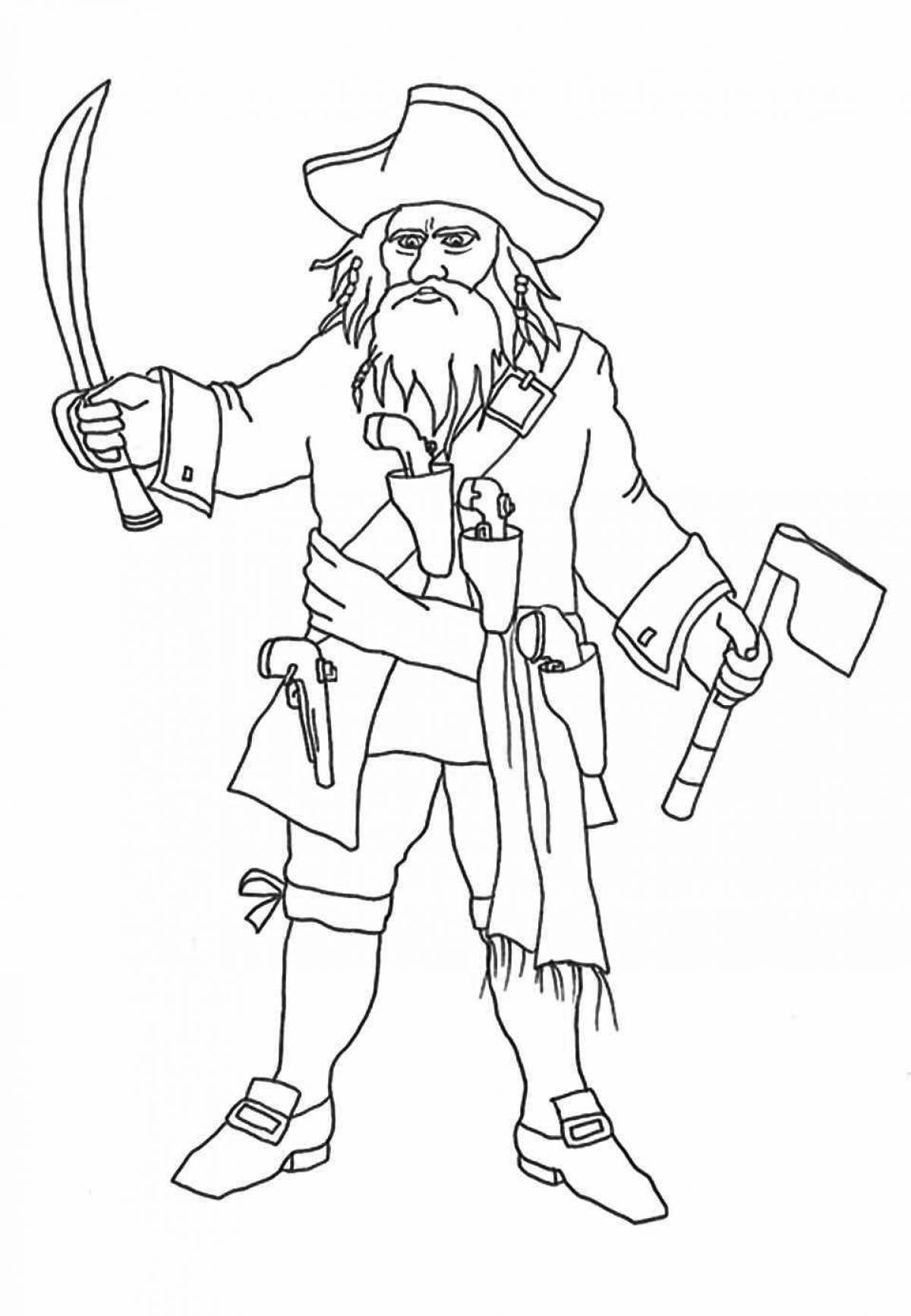 Coloring page joyful robbers