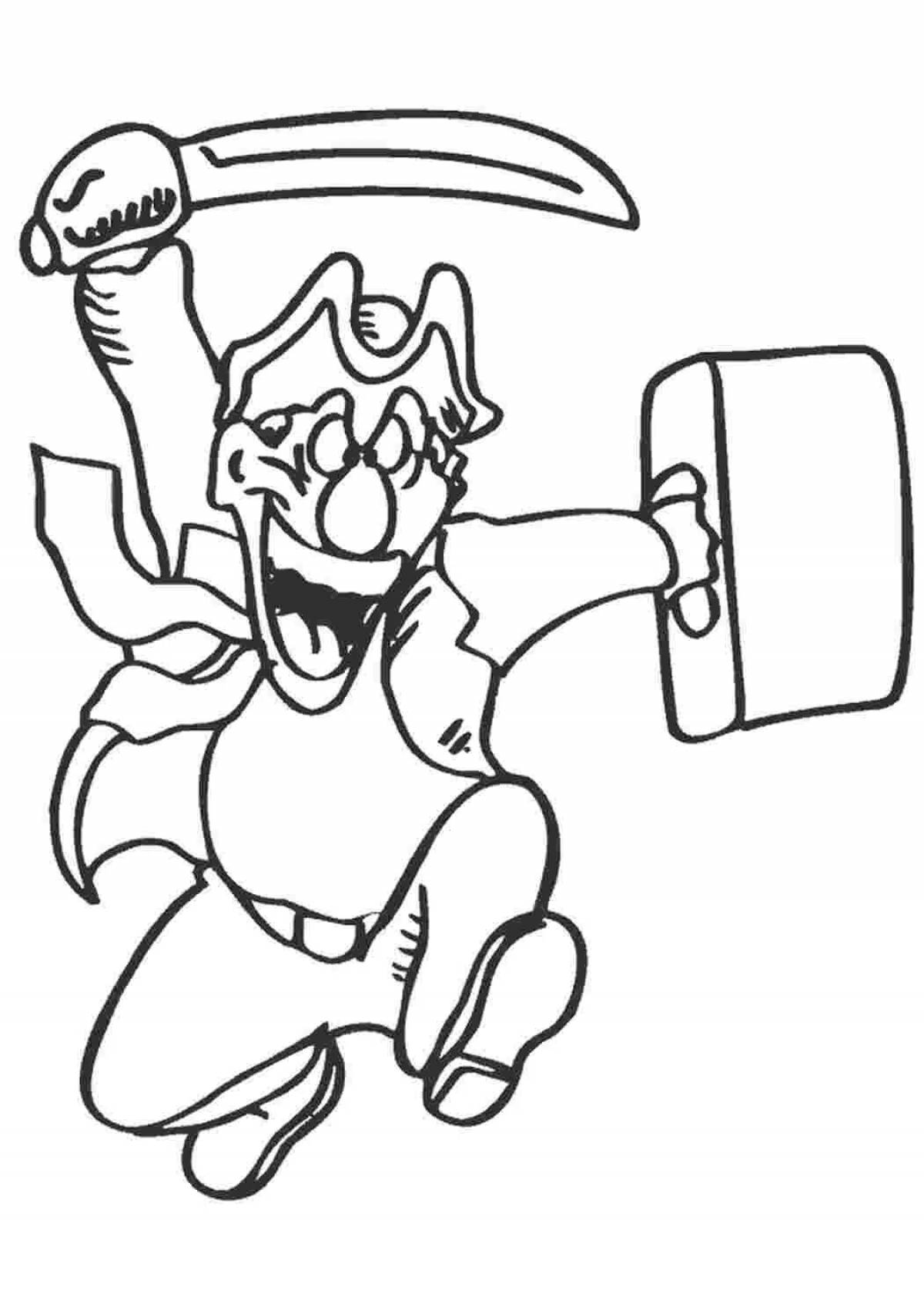 Photo Crazy Robbers coloring page