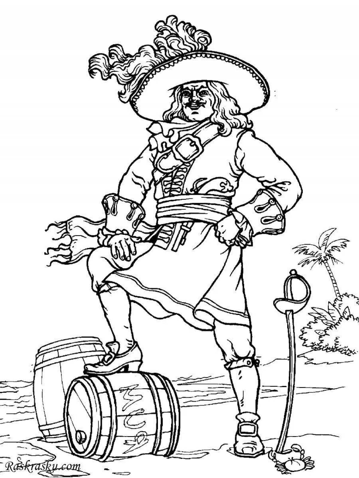 Mad robbers coloring page