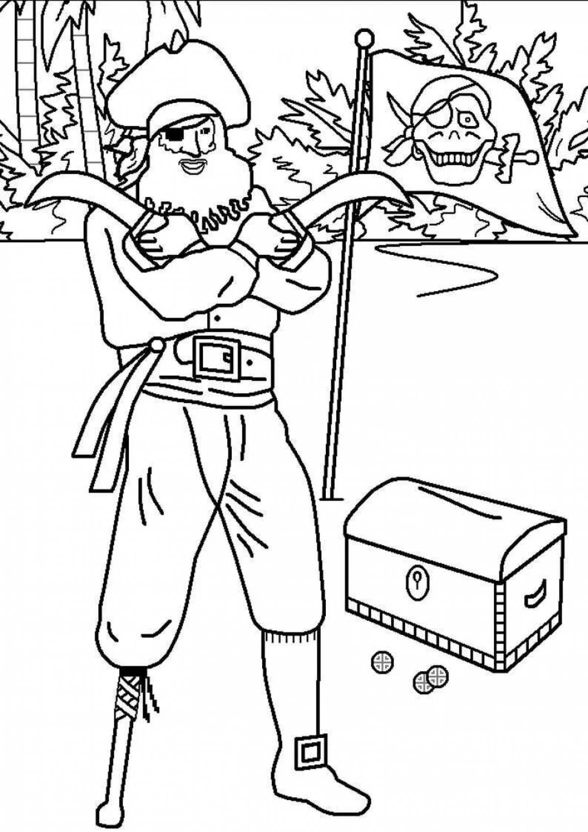 Mad robbers coloring page