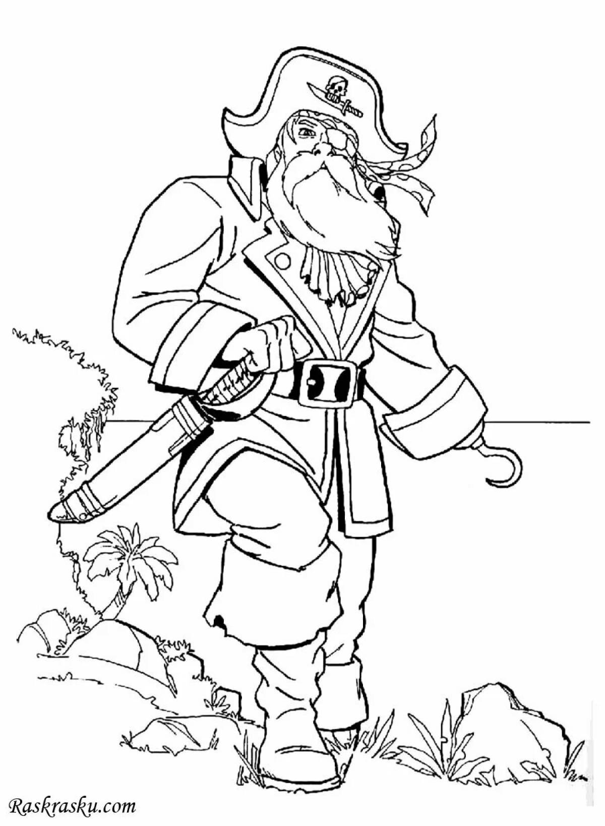 Photo Coloring book shining robbers