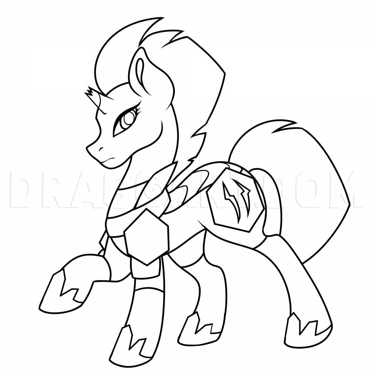 Bright storm coloring page