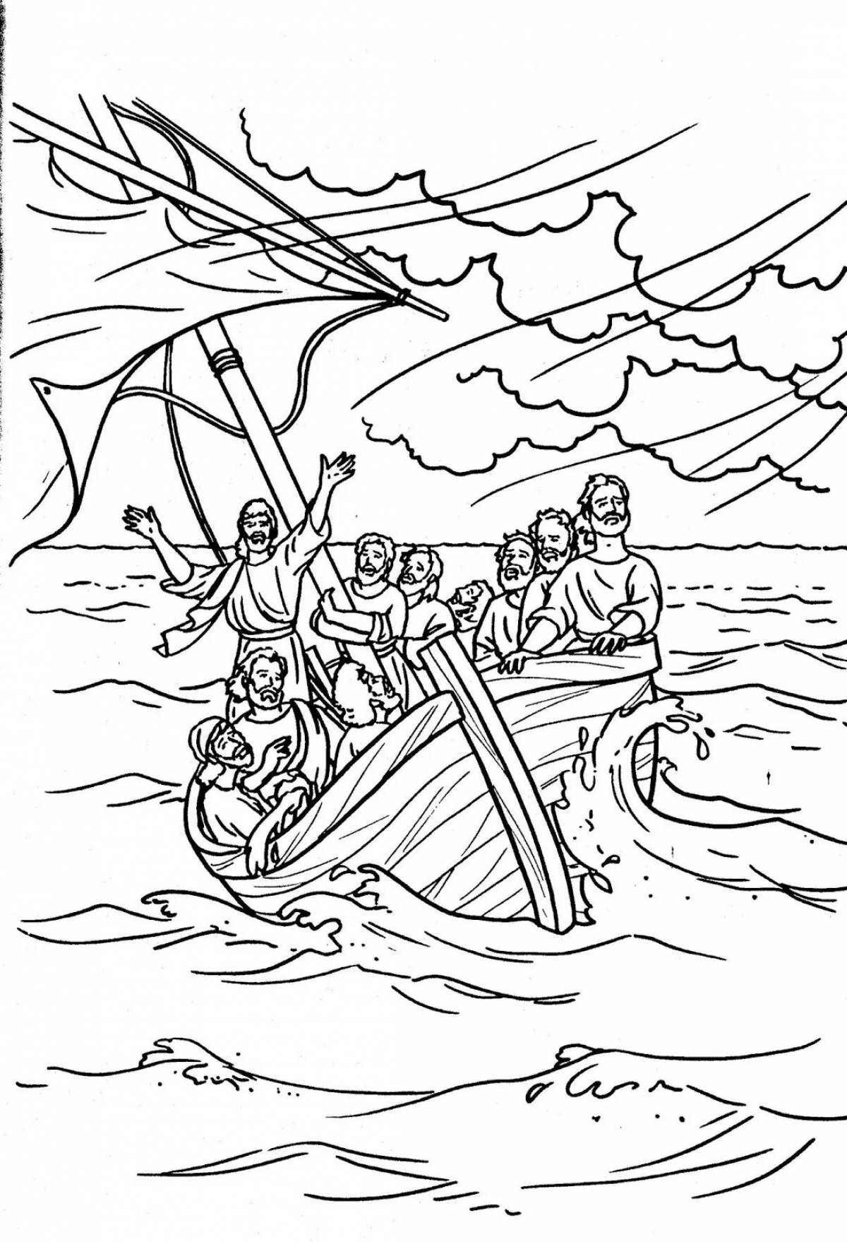 Great coloring page storm