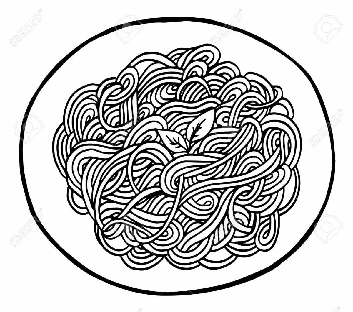 Colorful paste for coloring pages