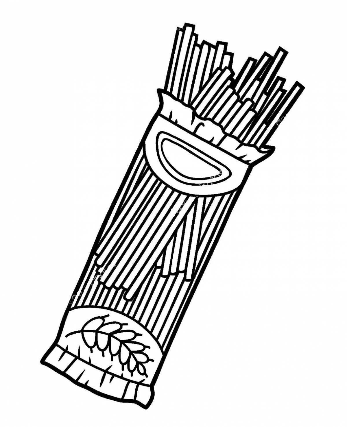 Sweet paste for coloring pages