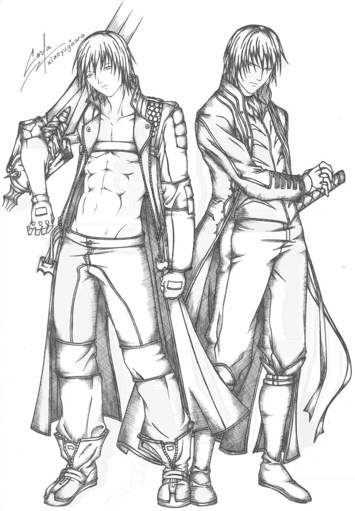 Cute dante coloring book