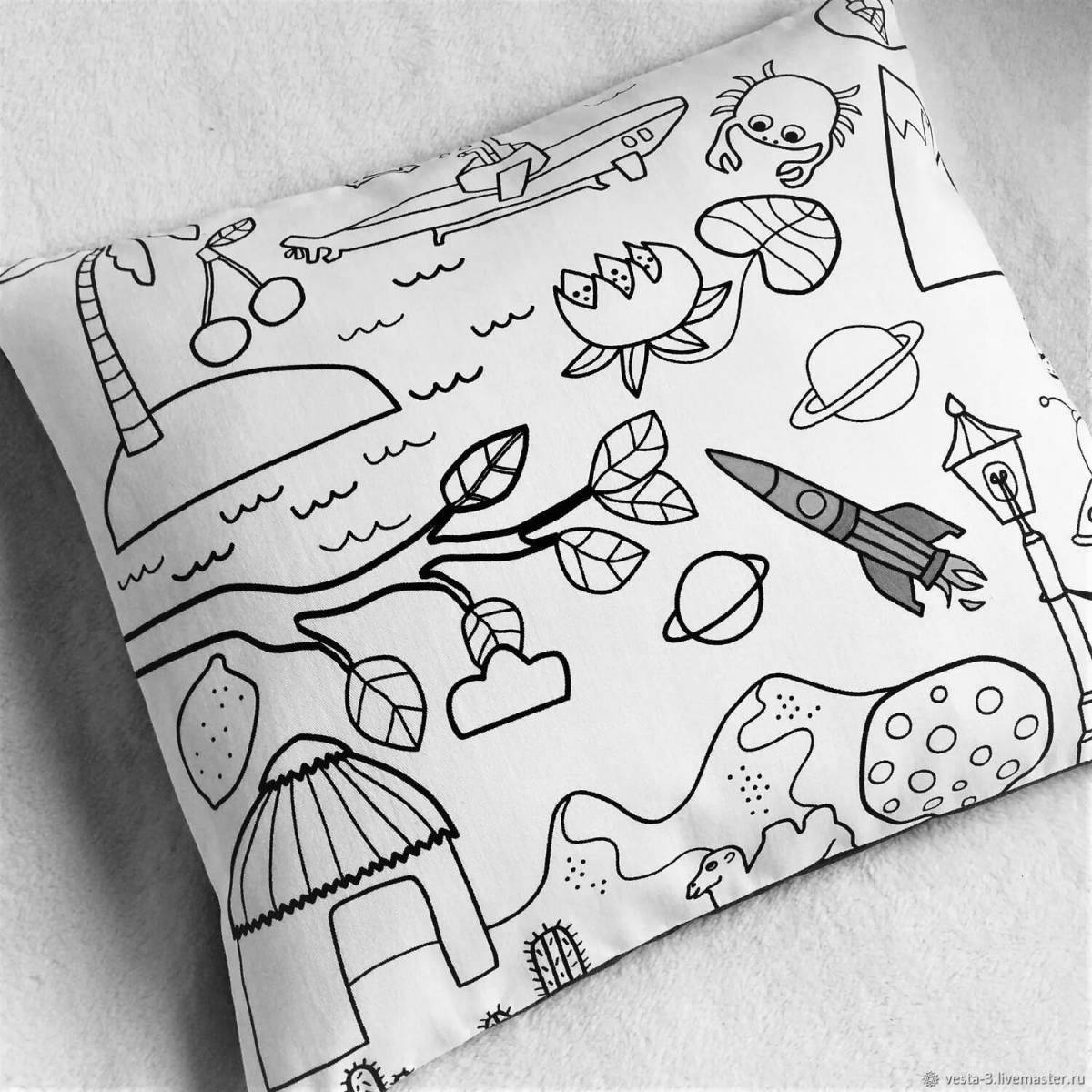 Coloring funny pillowcase