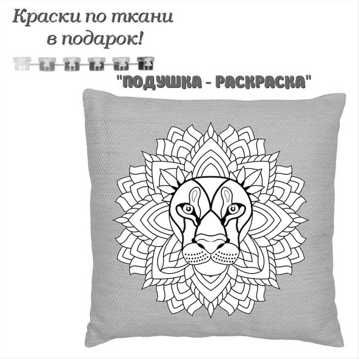 Attractive pillowcase coloring page