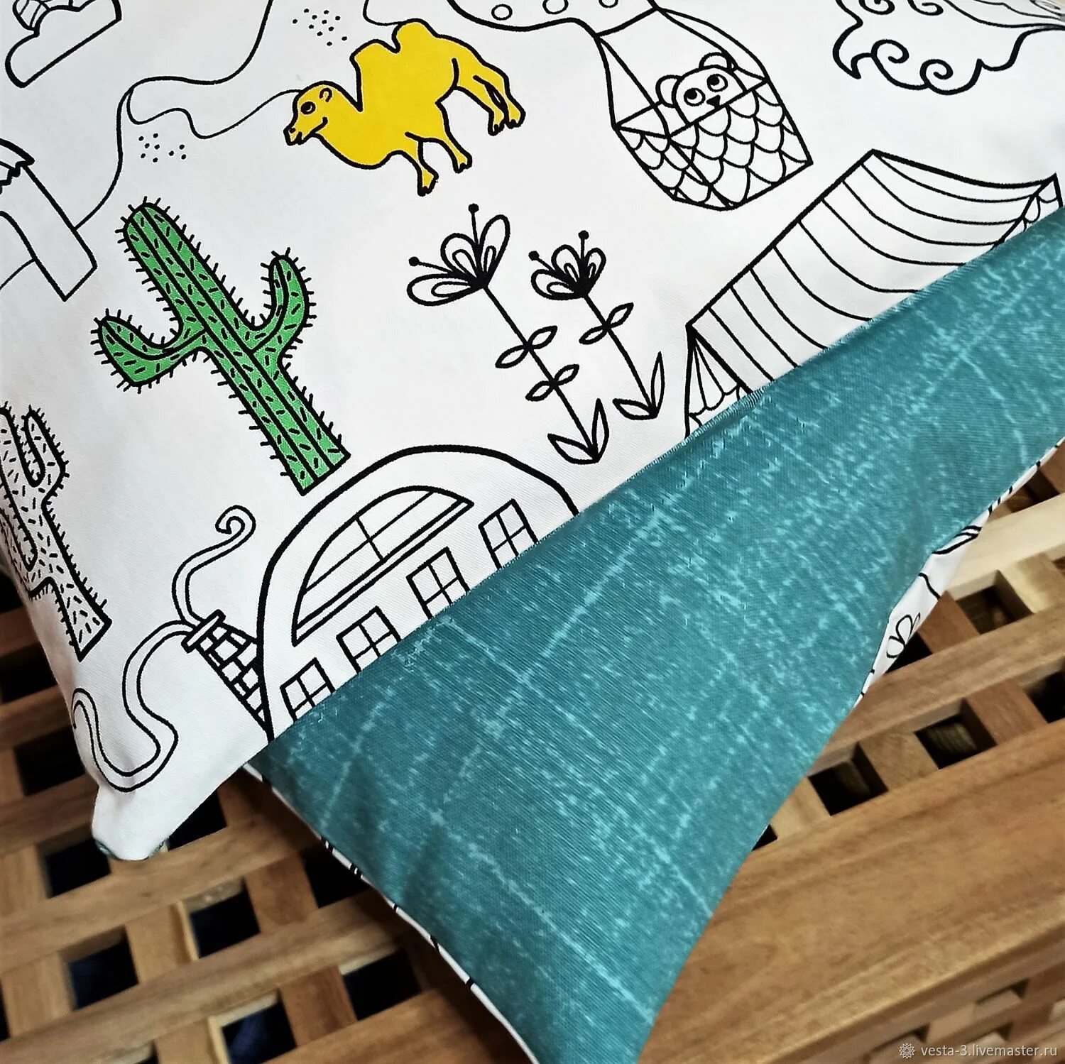 Coloring page cozy pillowcase