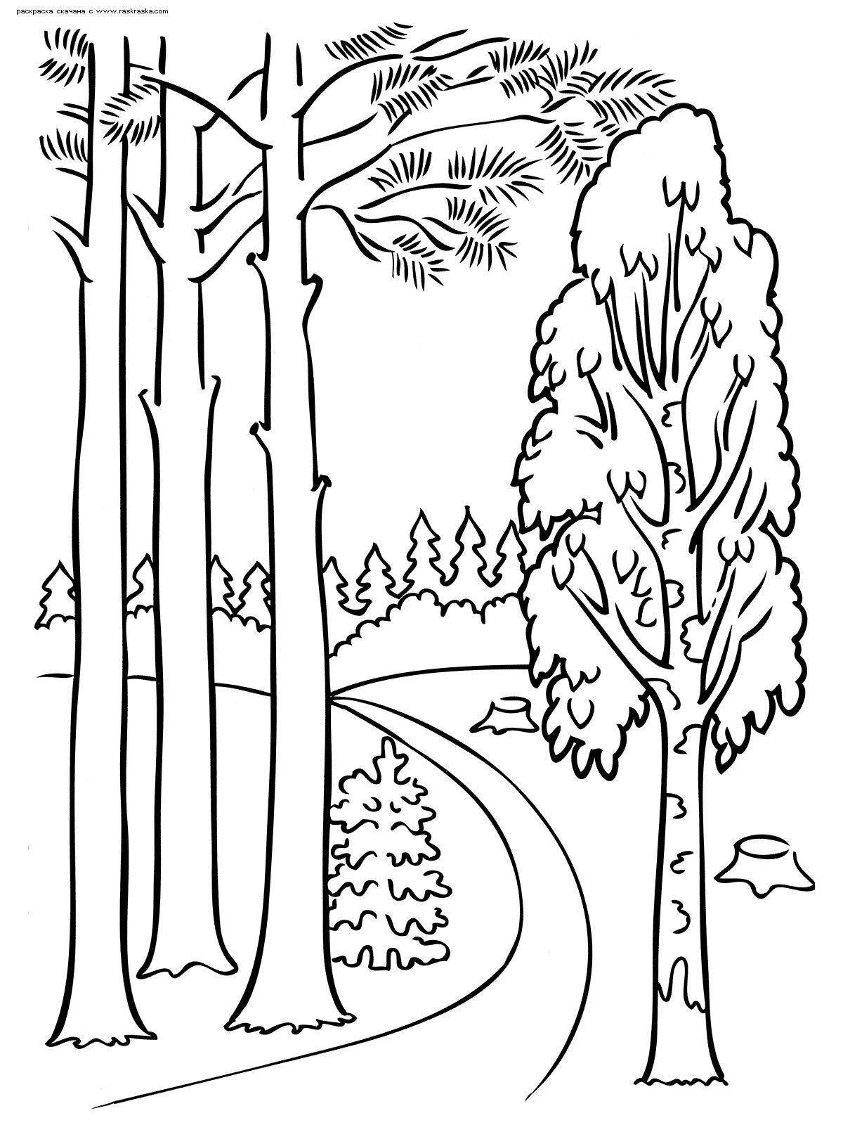 Gorgeous coloring page grove