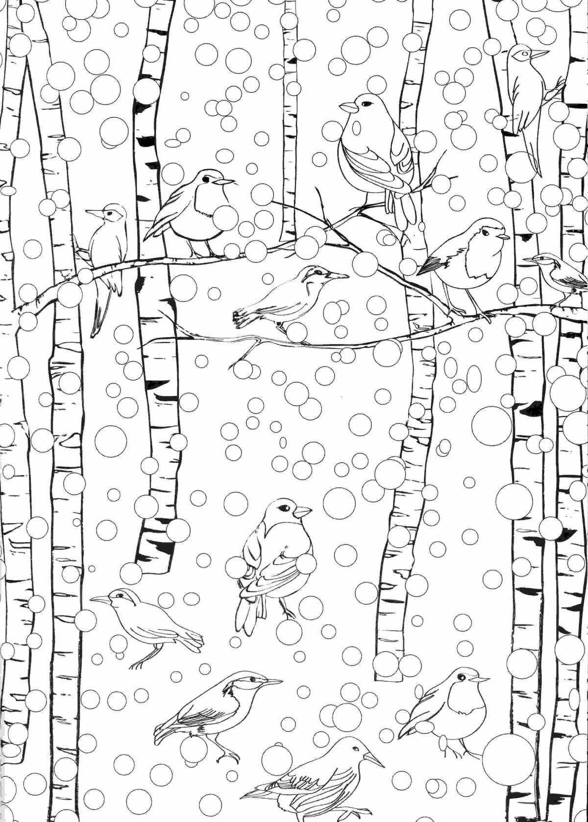 Radiant coloring page grove