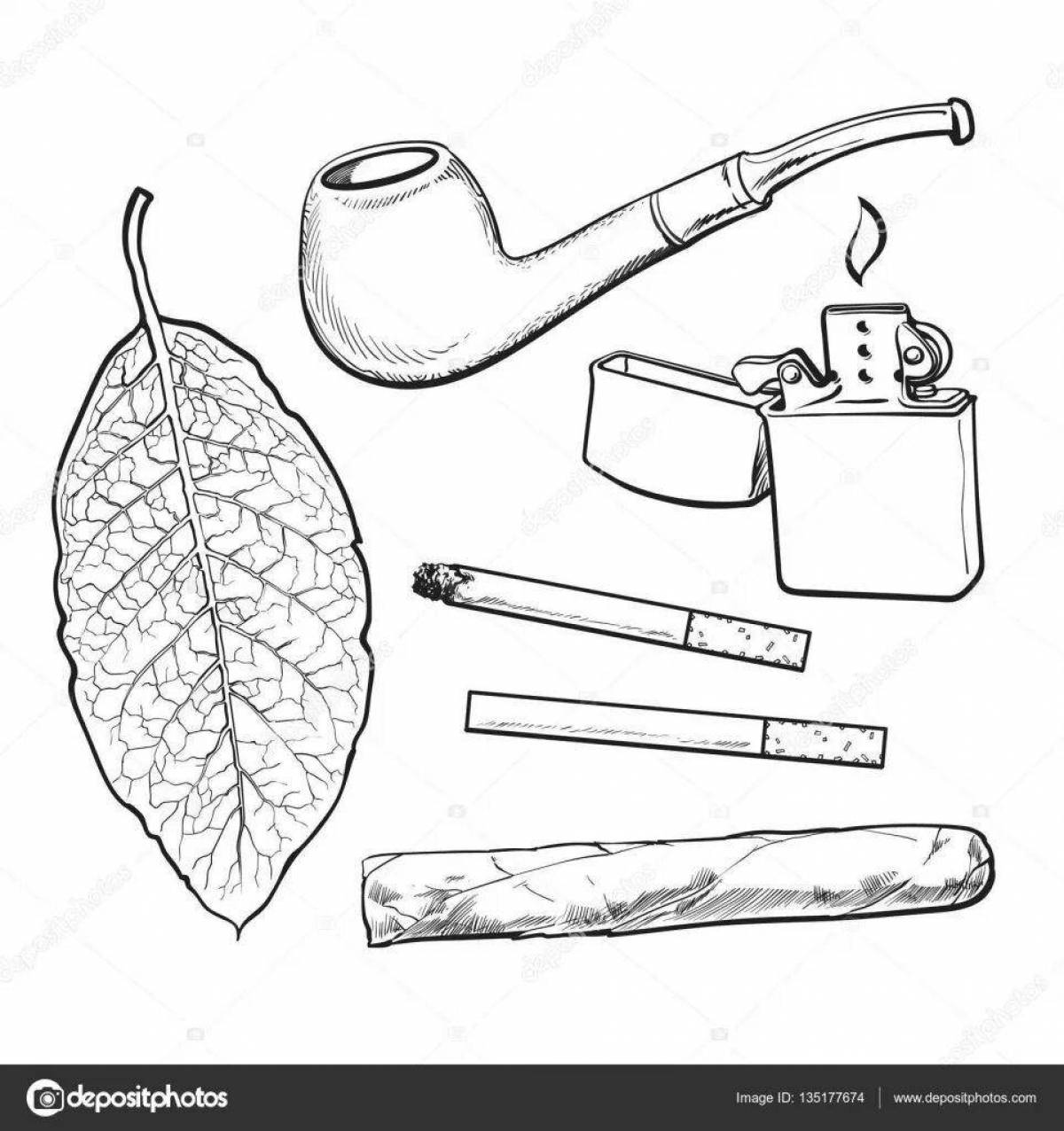 Photo Coloring of sparkling straws