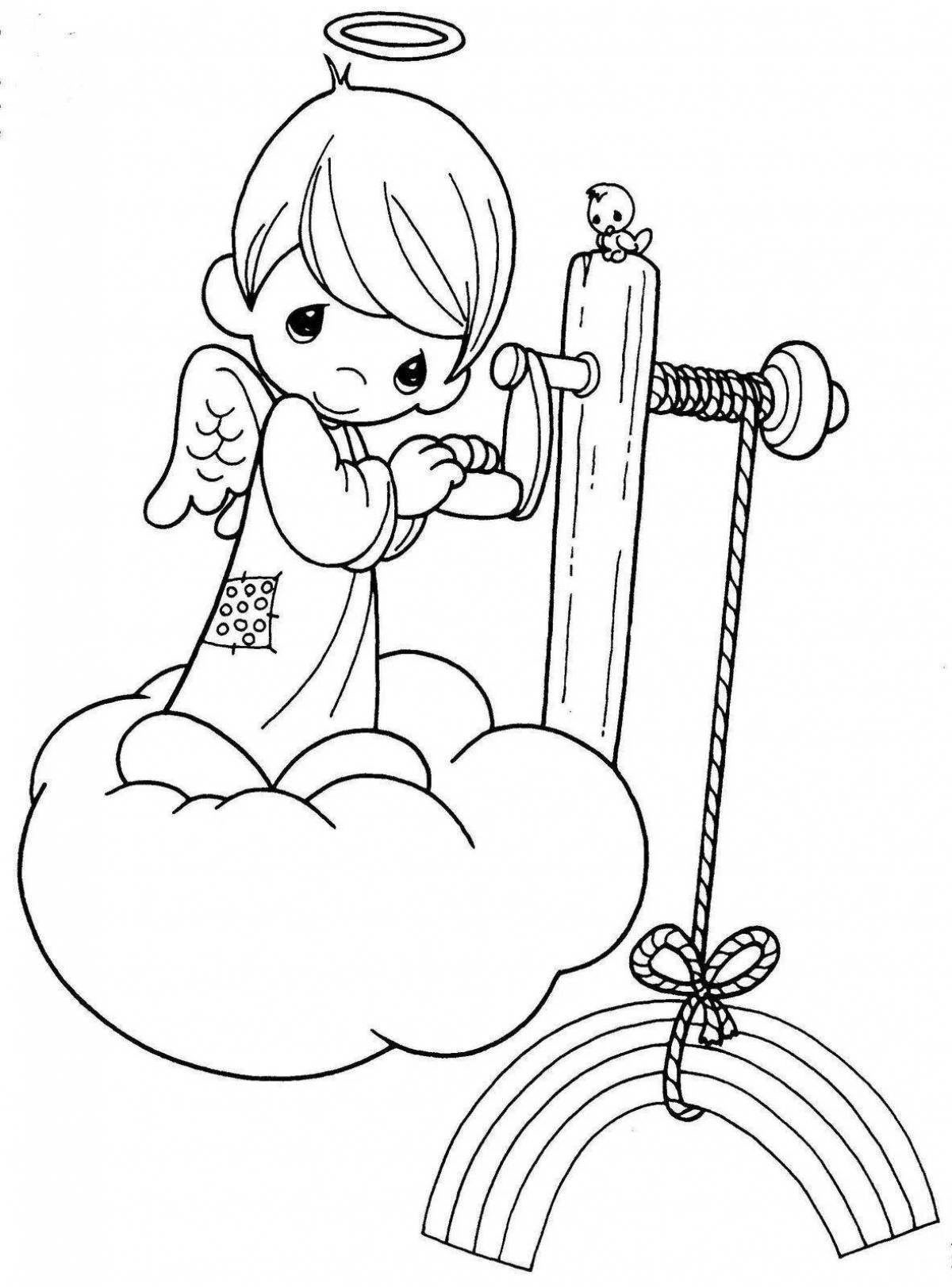 Attractive tube coloring page