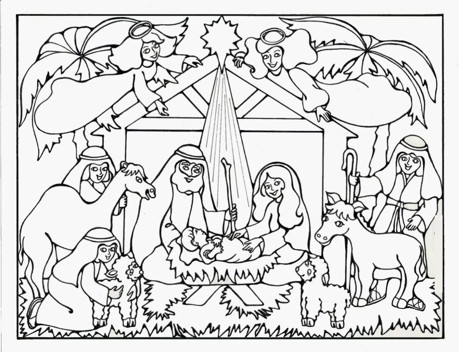 Dazzling Christmas Eve coloring book