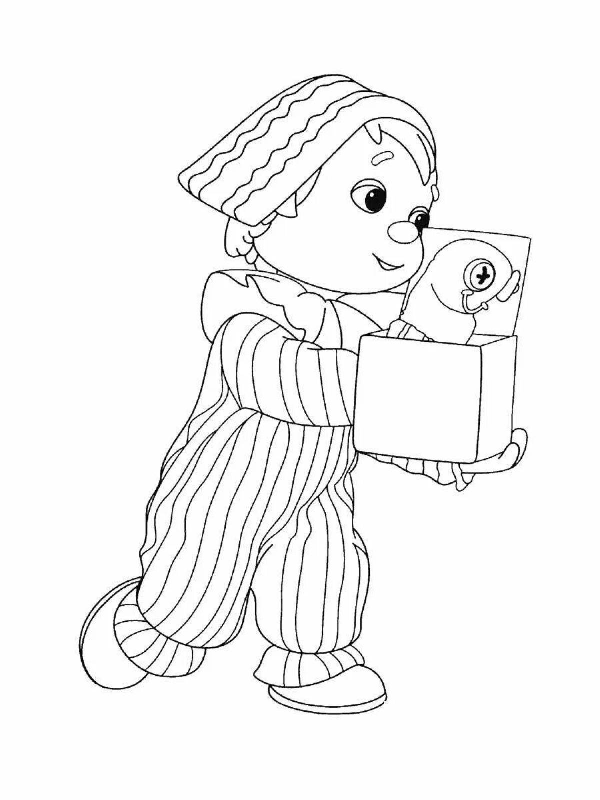 Color frenzy andy coloring page