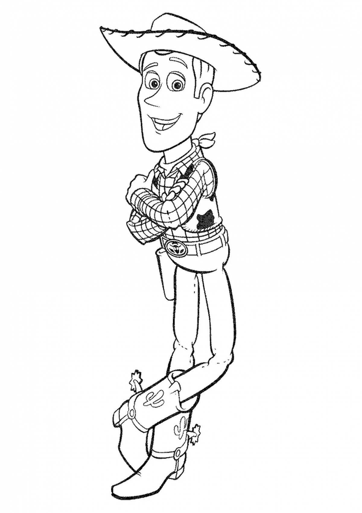 Joyful andy coloring page