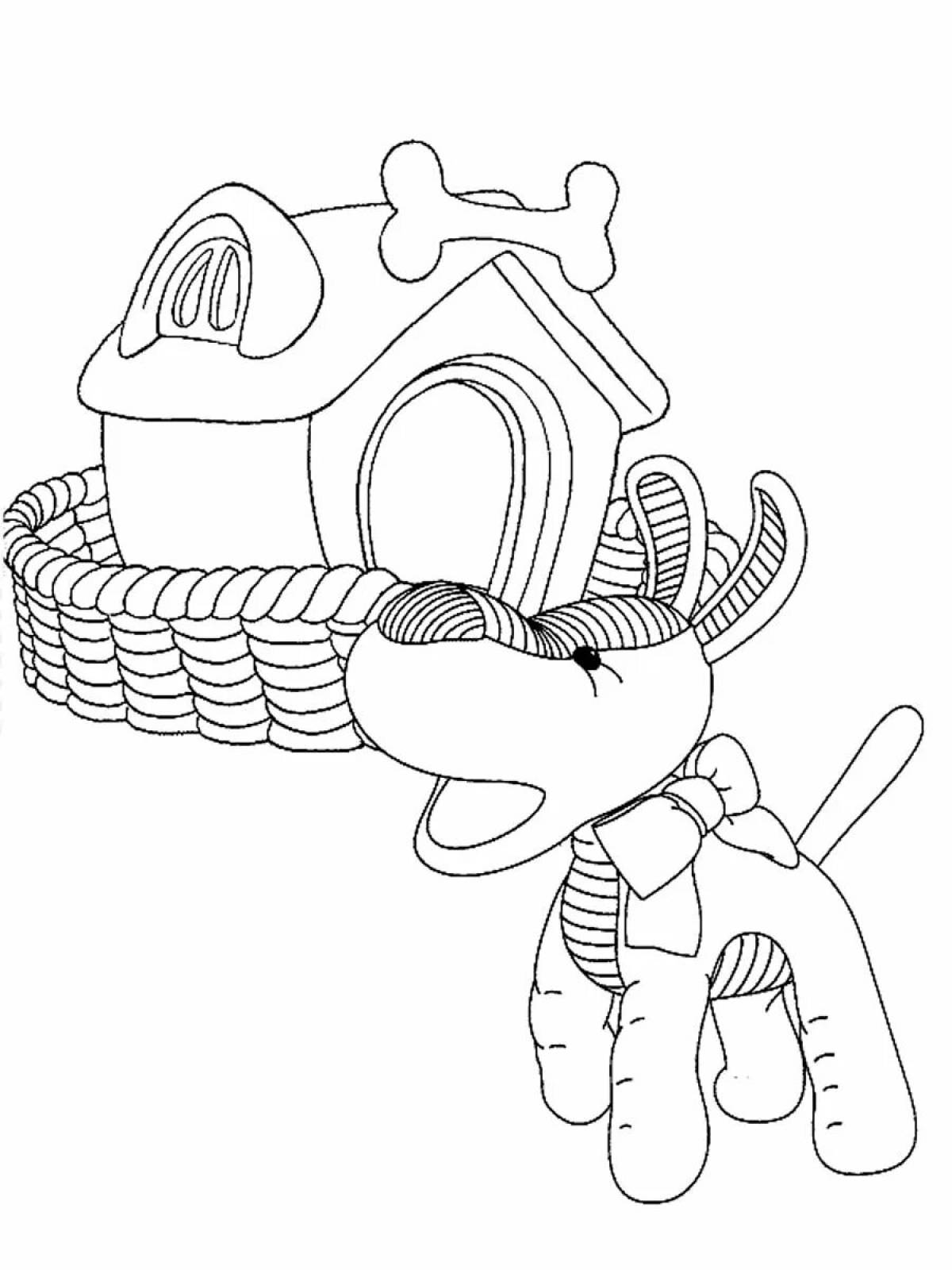 Colorful playful andy coloring book