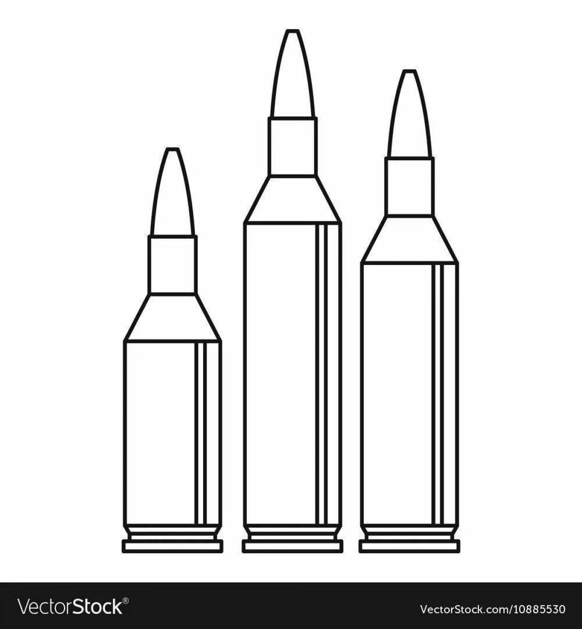 Glorious bullet coloring page