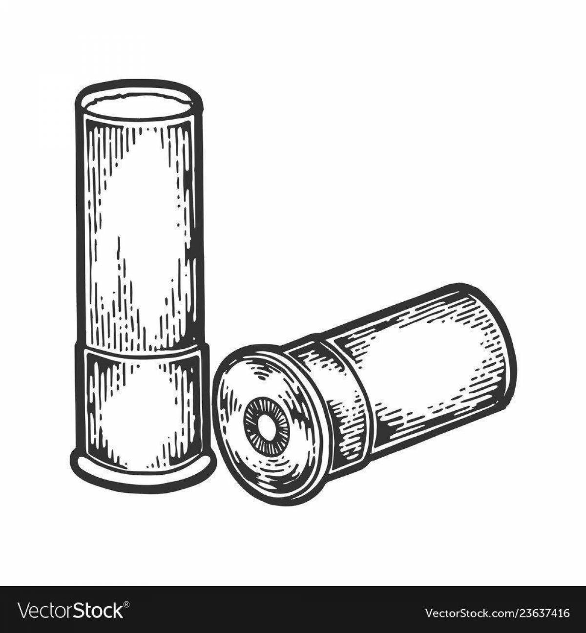 Great bullet coloring page