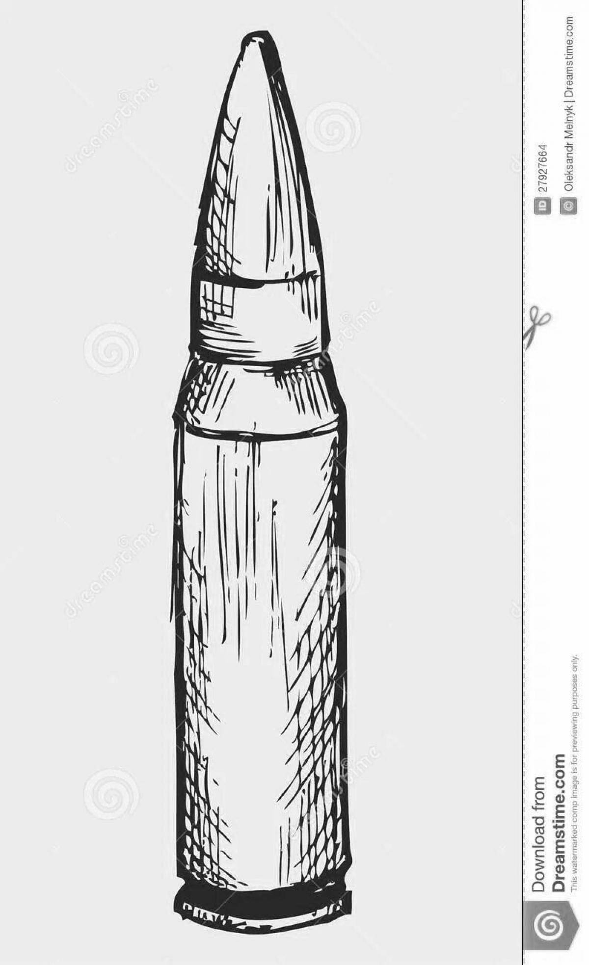 Photo Mysterious bullet coloring book