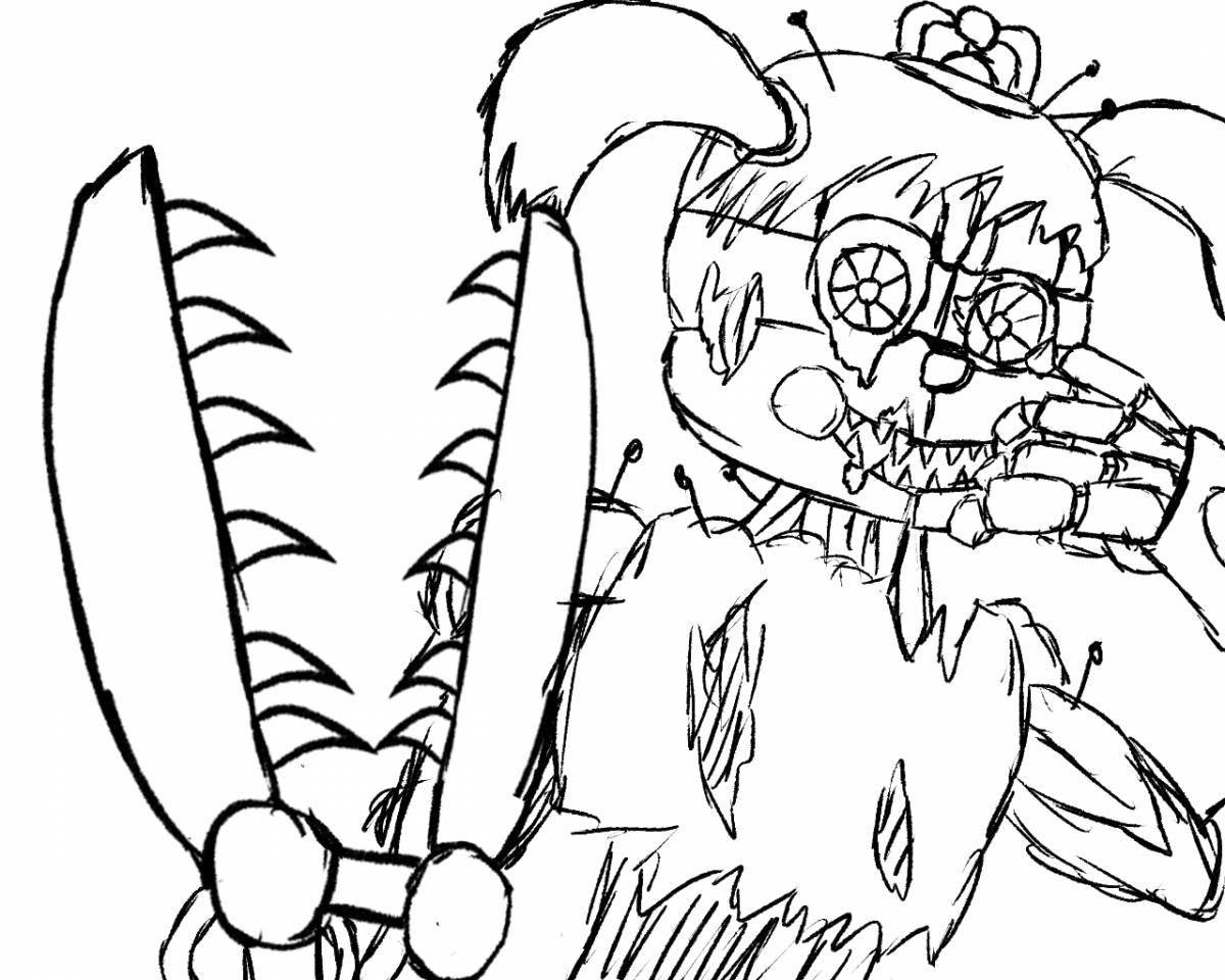 Animated screamer coloring book
