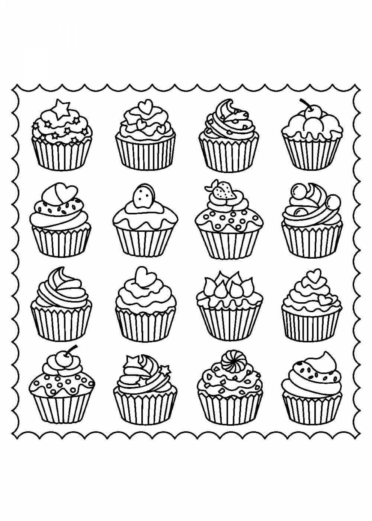 Bright bakery coloring book