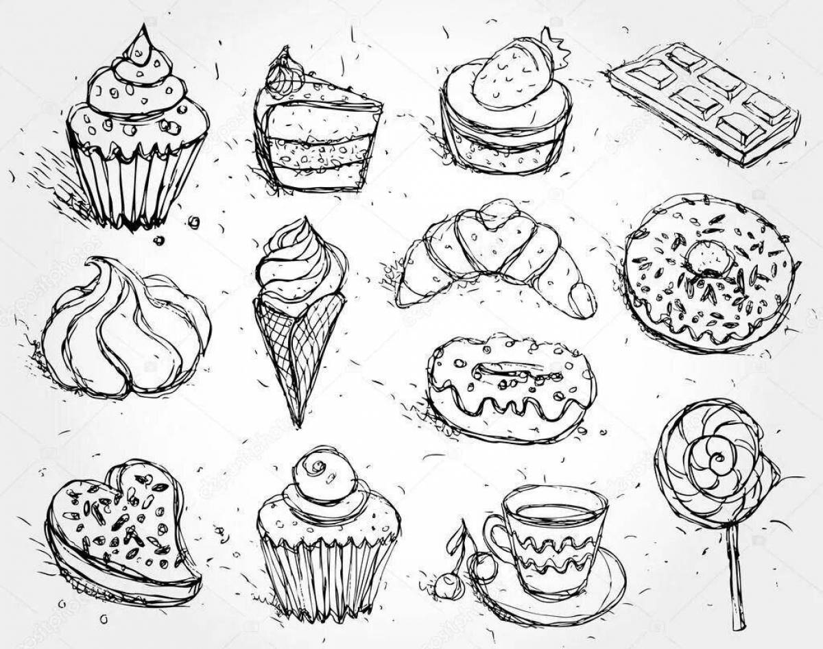 Sunny bakery coloring page
