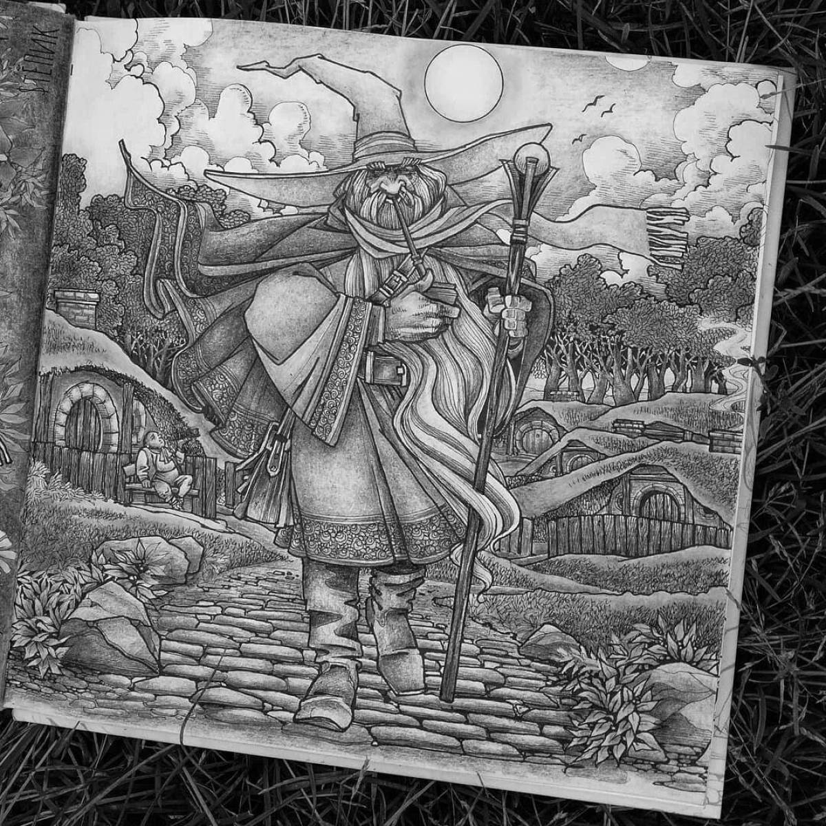 Photo Tolkien's great coloring book