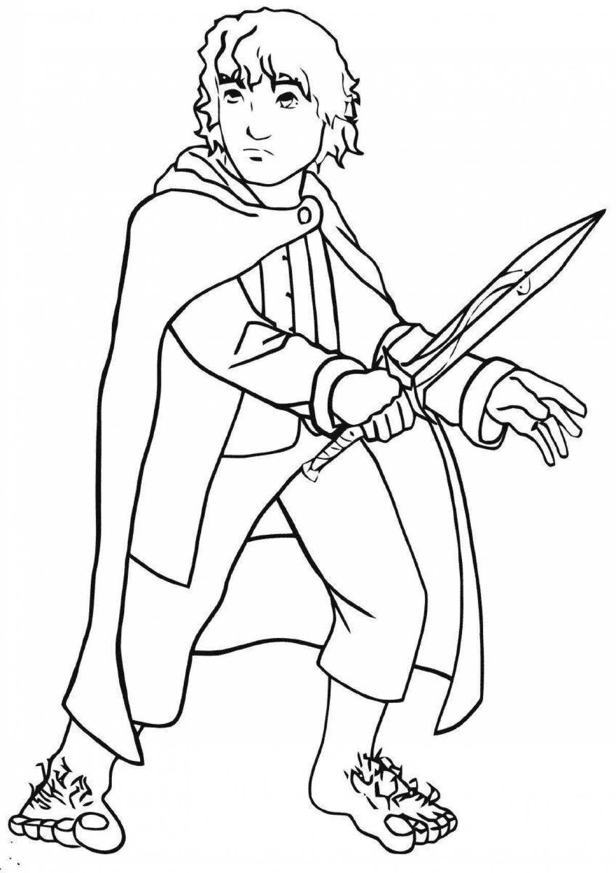 Tolkien's bright coloring page