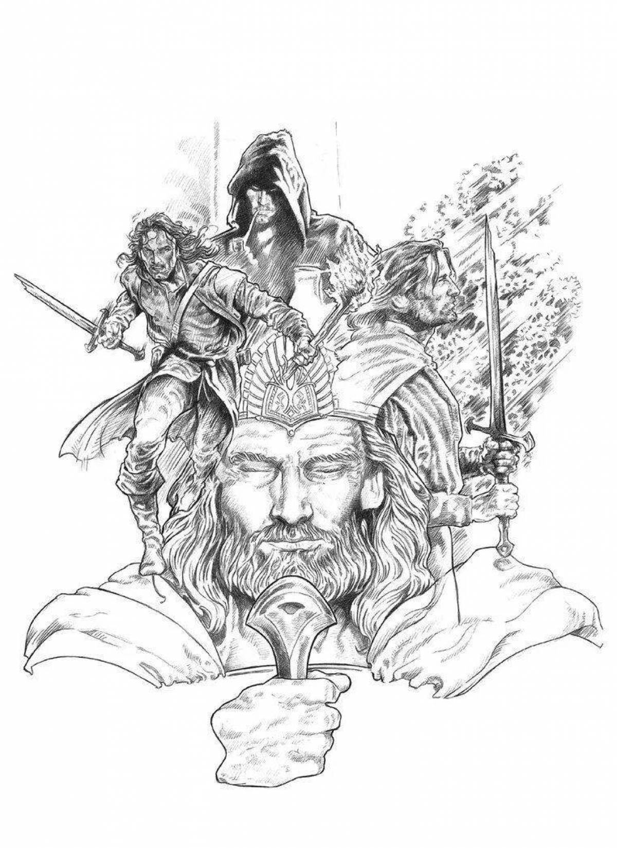 Tolkien's charming coloring book