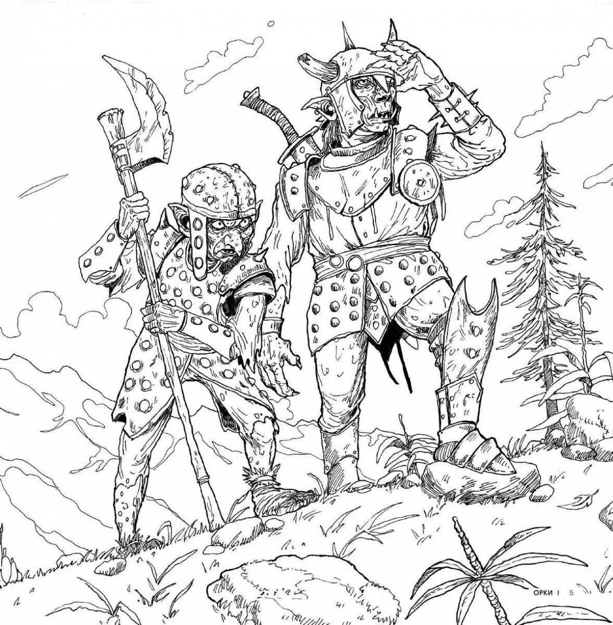 Photo Tolkien's fancy coloring