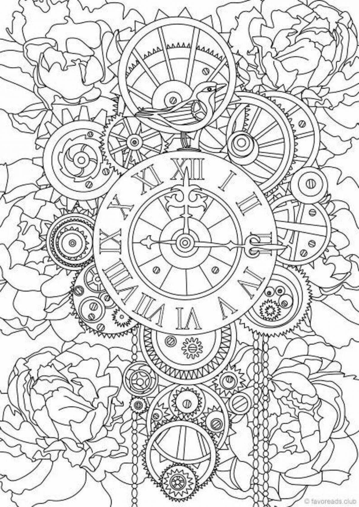 Steampunk coloring book