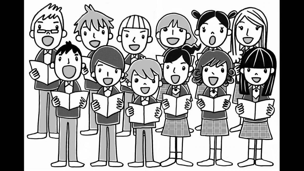 Chorus of melodic colorings