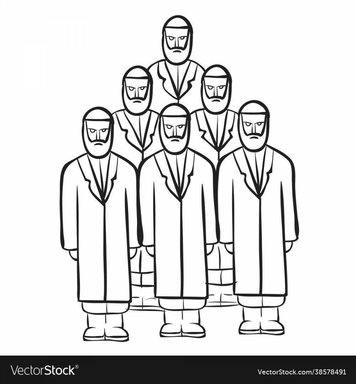 Exquisite choir coloring