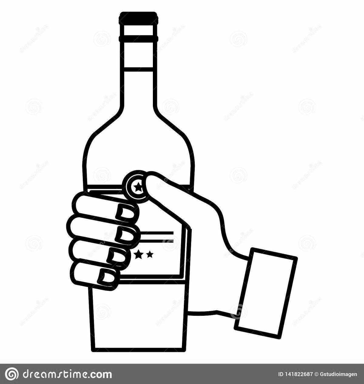 Праздничная раскраска алкоголь