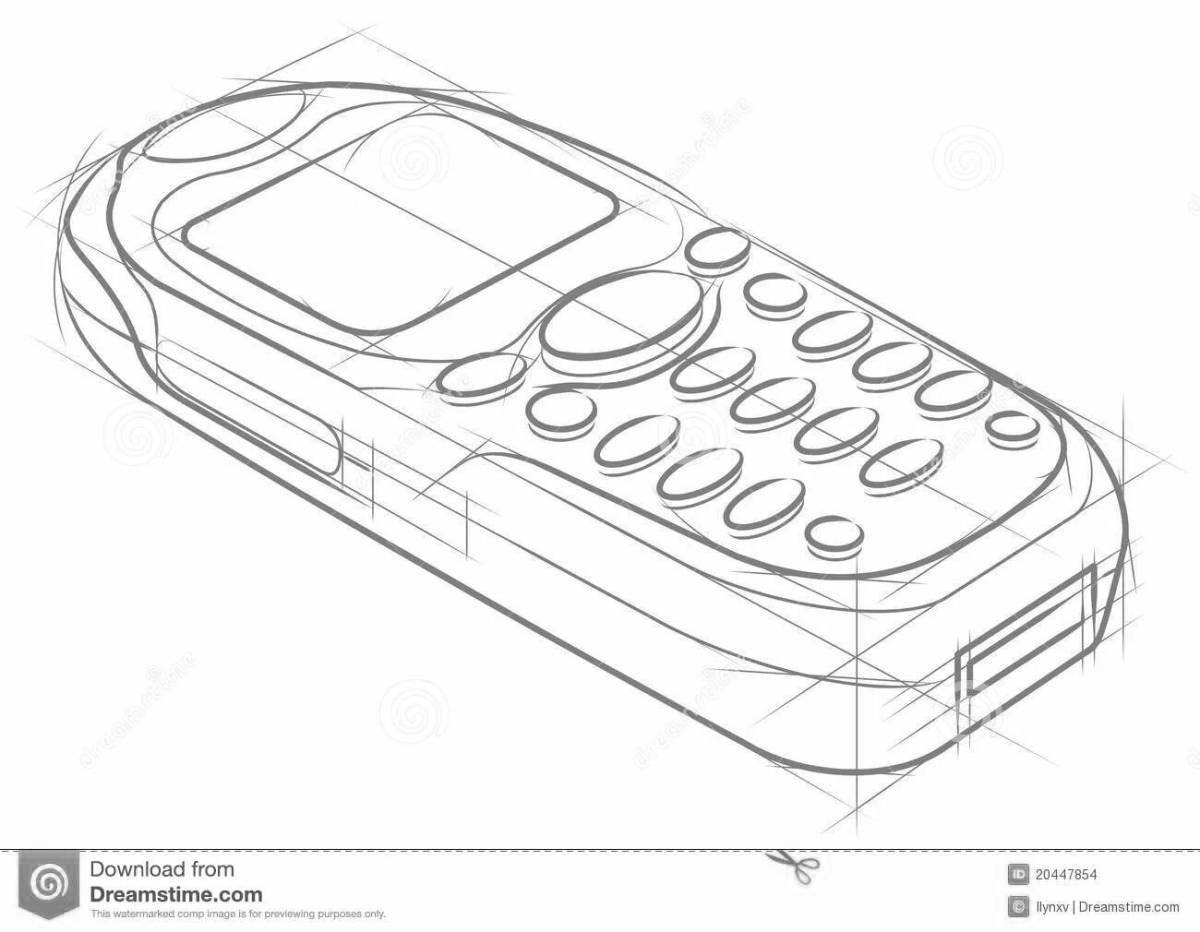 Очаровательная раскраска nokia