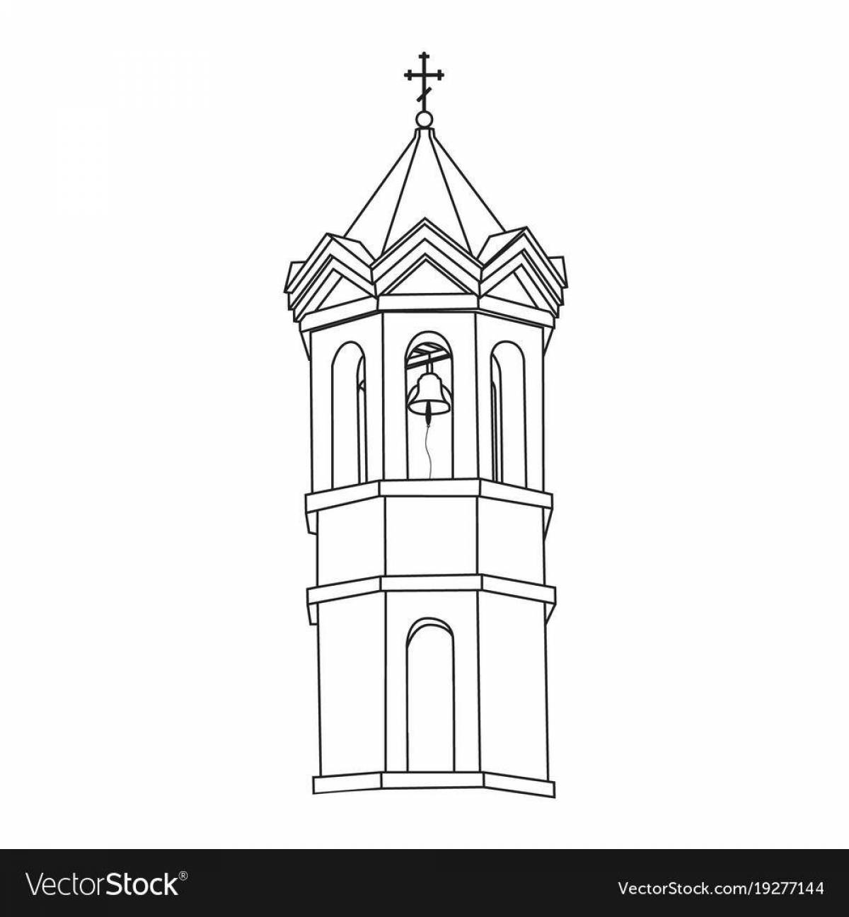 Awesome chapel coloring page