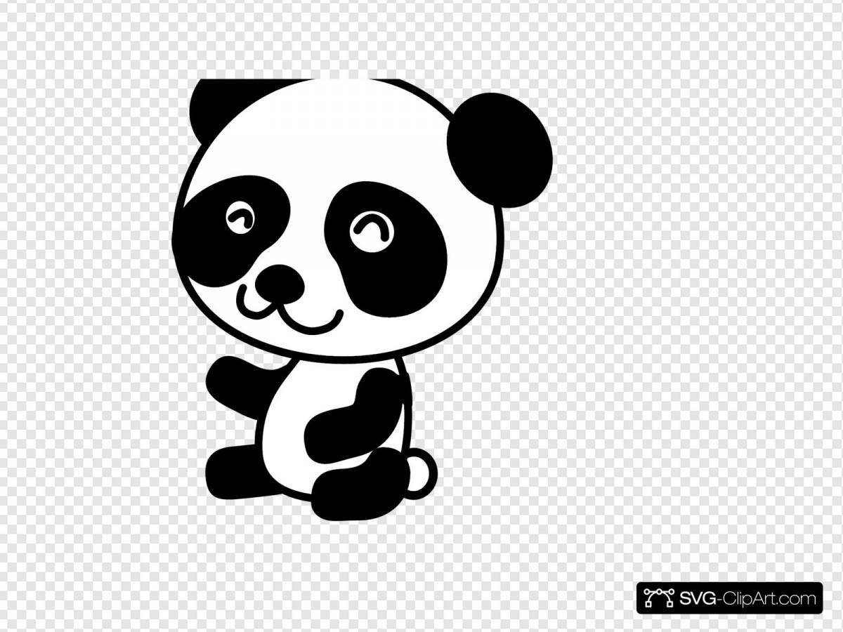 Раскраска Волшебная раскраска панди