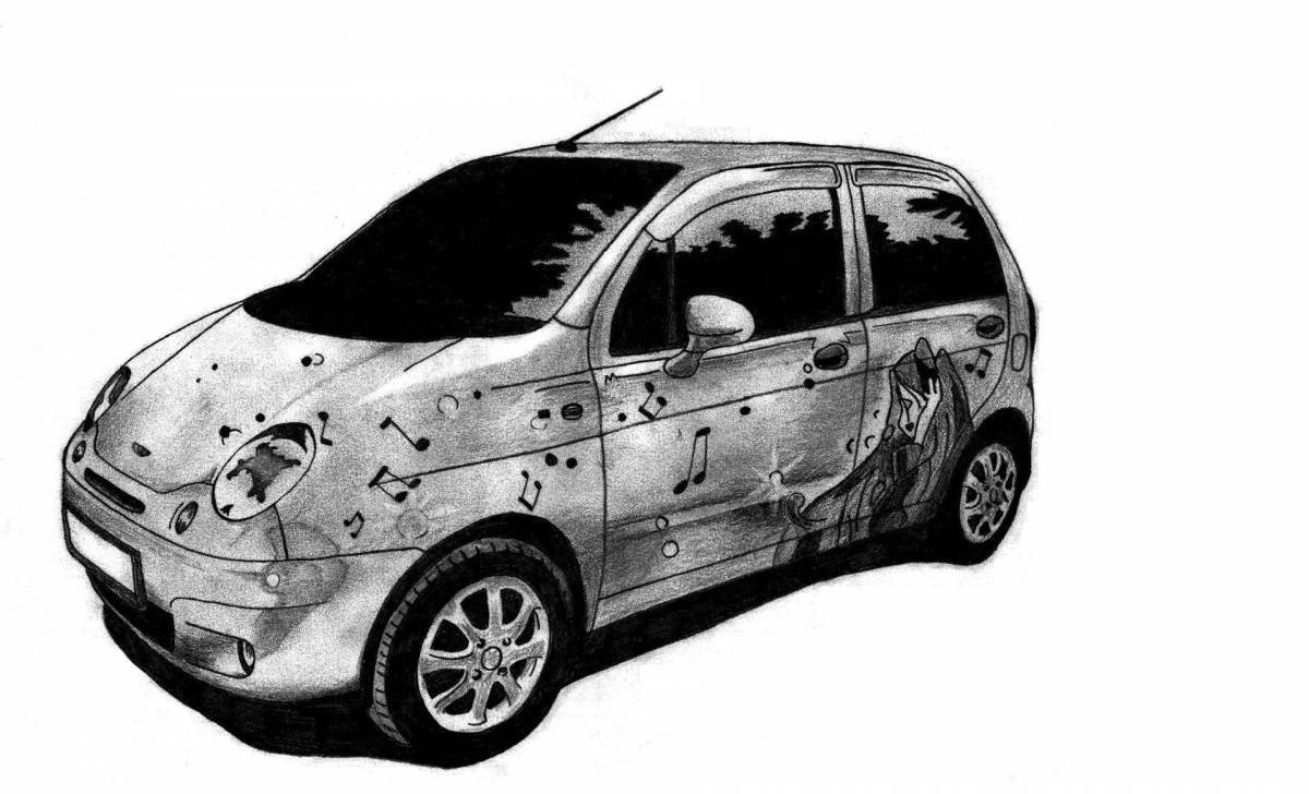 Очаровательная раскраска matiz