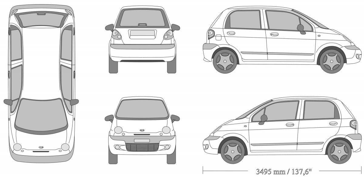 Потрясающая раскраска matiz