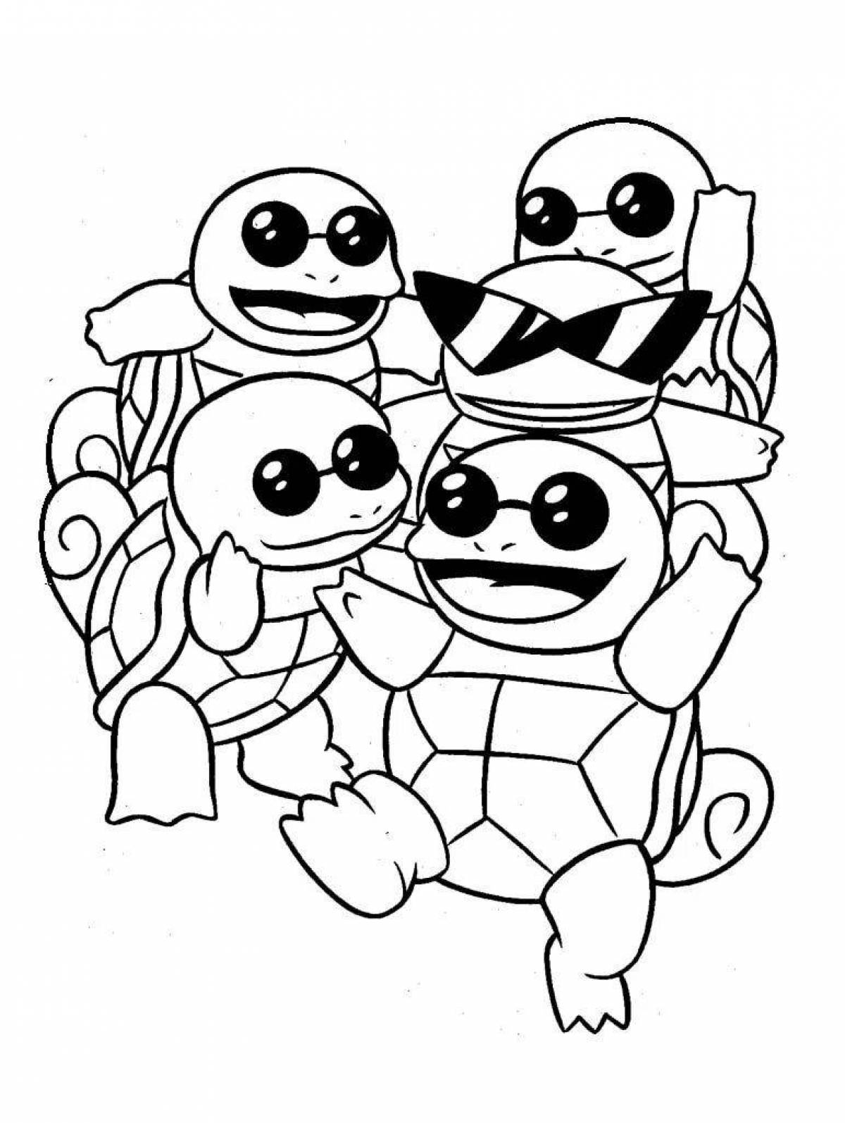 Раскраска Игривая раскраска сквирт