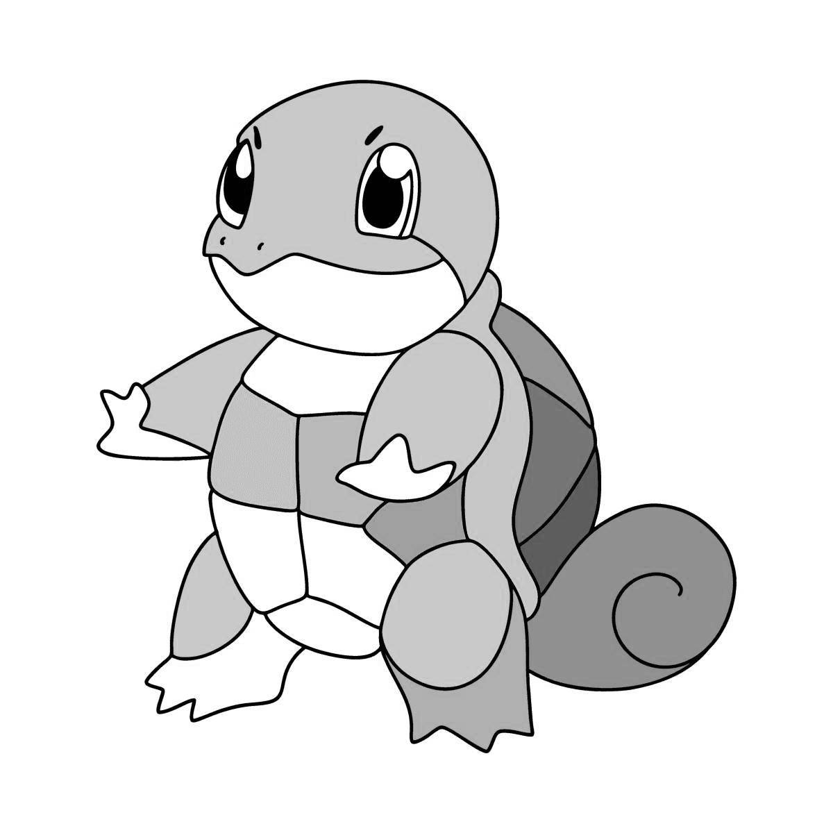 Раскраска Очаровательная раскраска сквирт