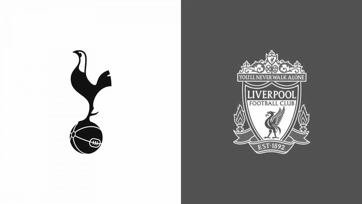 Playful liverpool coloring page